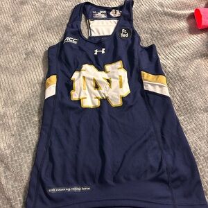 Under Armour Dark Blue Notre Dame Athletic Tank